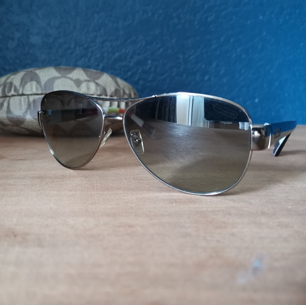 Women's Coach Kristina Aviator Sunglasses